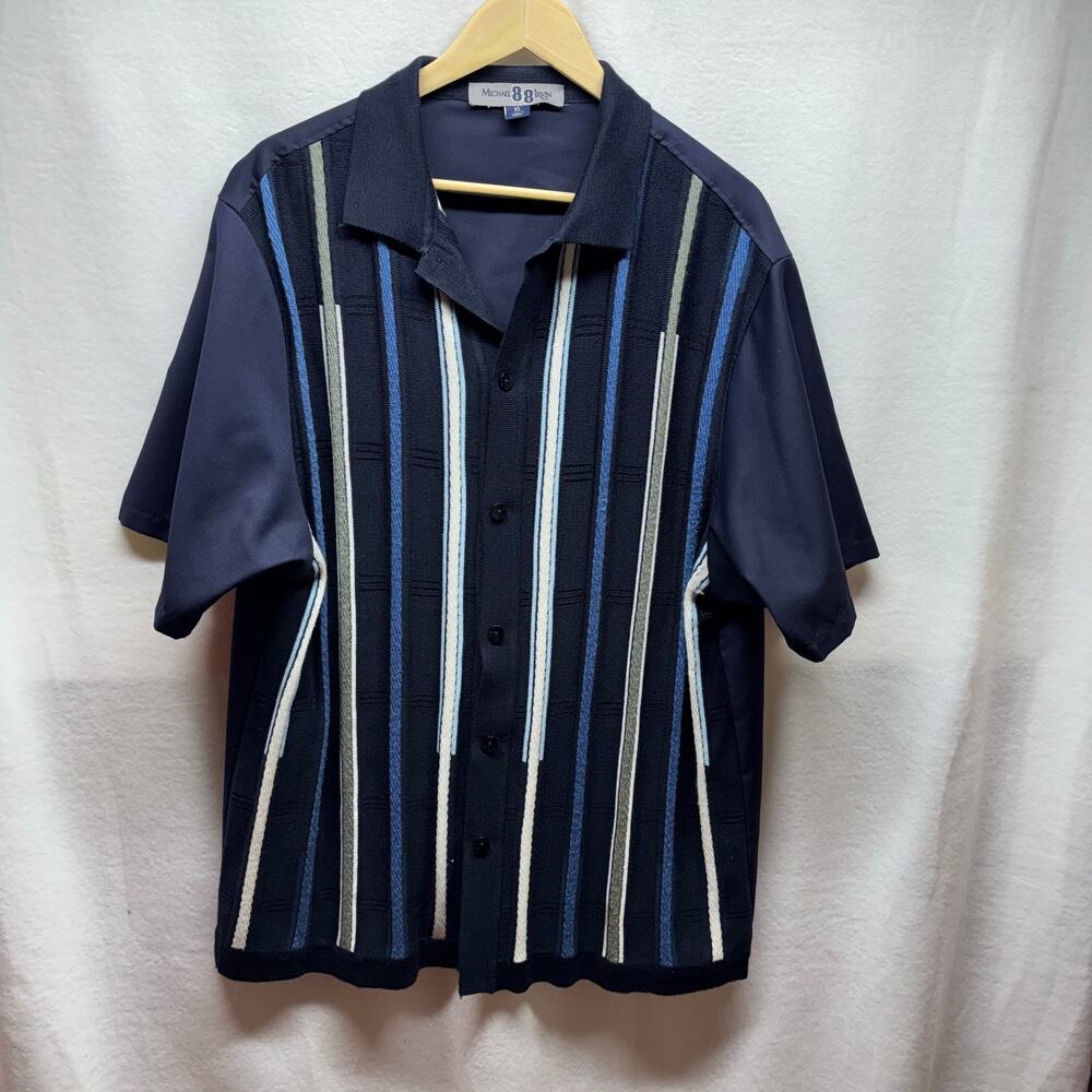 Michael Irvin #88 Navy Button Up Shirt -‎ Size XL
